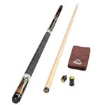 CUESOUL 58 Inch 19 Oz 1/2 Jointed Maple Billiard Pool Cue (CSTB001)