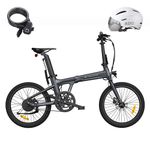 A Dece Oasis ADO Air 20 Folding E-Bike, Ultra Light Weight 17.5 KG Electric Bike, 20" Electric Bicycle for Adults, with Carbon Belt/LCD Display/Torque Sensor/Hydraulic Disc Brakes/APP Intelligent