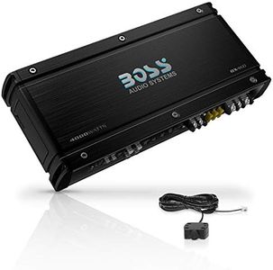 BOSS Audio Systems OX4KD Onyx Series Car Audio Subwoofer Amplifier – 4000 High Output, Class D, 1 Ohm Stable, Low Level Inputs, Low Pass Crossover, Low Pass Crossover, MOSFET Power, Monoblock, Stereo