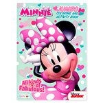 Minnie Jumbo Coloring and Activity Book Character Patterned Tool for Brain Stimulation 80-Page Creativity-Focused Gadget Quality Travel and Educational Kids Art Material
