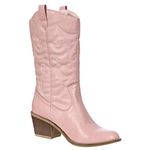 Charles Albert Women's Embroidered Modern Western Cowboy Boot, Blush, 7