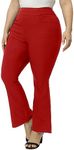 Gboomo Womens Plus Size Dress Pants