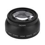 Yunir Wide Angle Macro Lens, Camera 52mm 0.45X Magnification Universal Conversion Lens Professional Optical Glass Camera Close-Up Lens, for Canon for Nikon for Sony 52mm Mount Camera