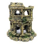 M2cbridge Antique Roman Column Ruins European Castle Aquarium Decorations Fish Tank Hideout Rocks (Roman Column Round)