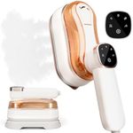 Travel Iron Portable Handheld Clothes Steamer for Wrinkle-Free Clothes On the Go - Steam Generator Iron Ideal Travel Essentials for Travel & Home Use (White)