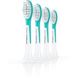From the age of 7: Philips HX6044/33 Sonicare Toothbrush heads for Kids, Blue, Pack of 4