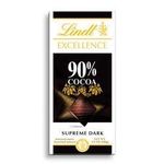 Lindt Excellence Bar (Dark Chocolate 90% Cocoa) - Pack of 4 by Lindt