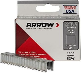 Arrow Fastener 60930 9/16" Wide Crown Heavy Duty Staples , 1000 count (pack of 1)