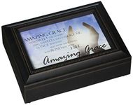 Carson Home Accents 17991 Amazing Grace Rectangle Music Box, 8-Inch by 6-Inch by 2-3/4-Inch