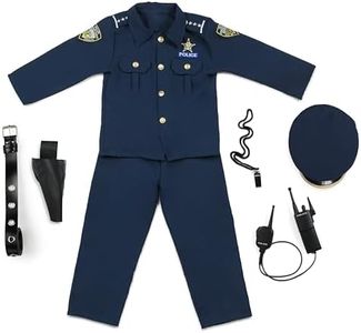 Deluxe Police Dress Up Costume Set - Small 4-6