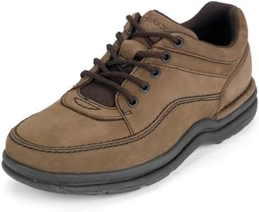 Rockport Men's World Tour Classic Walking Shoe, Chocolate Nubuck, 7.5 US