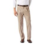 Dockers Men's Classic Fit Easy Khaki Pants - Pleated (Standard and Big & Tall), Timberwolf, 36W x 32L