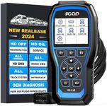 Heavy Duty Truck Code Reader F506 PRO Enhanced Full-Systems OBD2 Scan Tool for DPF Reset & Regeneration and Diesel OBD Oil Reset with Engine ABS SRS Smoother for Truck and Car [2022 Elite Version]