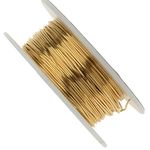 ART IFACT 10 Meters Brass Wire - 20 Gauge (0.914 mm Diameter) - Golden Wire for Jewellery - DIY Jewellery & Artistic