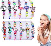 PMELCXD 12 Styles Kids Girls Women Bracelets Jewelry, Unicorn Animal Pendant Friendship Bracelets Cute Owl Bracelets for Girls Adjustable Kids Jewelry for Girls Exchange Gifts, Party Favors