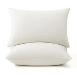 puredown® Goose Feather Down Pillows, 100% Organic Cotton Cover, Luxury Hotel Collection Bed Pillows for Sleeping Set of 2, King Size