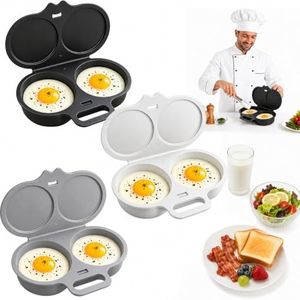 2027 New 3PCS Dual Cavity Microwave Egg Poacher, Microwave Egg Cooker