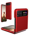 Suzii for Motorola Razr 2023 Case,Moto Razr 40 Slim Phone Case,Ultra Thin Slim Fit Matte PC with Non-Slip Grip Lightweight Full-Body Protective Phone Cover for Moto razr 2023 (Red)