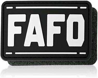 FAFO PVC Patch - 1 Pc Fuck Around and Find Out Patch, Funny Tactical Patch, Military Morale Hook and Loop Patch for Backpacks, Dog Harnesses, Army Vests, Hats, Helmets