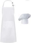 Hyzrz Chef Apron Hat Set, Chef Hat 