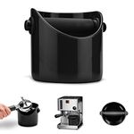 Dreamfarm Grindenstèin Sturdy, Compact, & Modern Space-Saving Espresso Coffee Knock Box, Dishwasher-Safe - Black