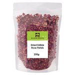 Dried Edible Rose Petals Premium Dried Flowers 250g Packaging May Vary by Manor Springs