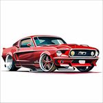 Artistic Decals Car Wall Sticker for Living Room, Bedroom, Kids Room, Big Size Sticker, 3D Sticker, PVC Vinyl Wall Sticker, Mountain Jeeps & car, Racing car, (VCR-05)