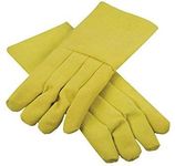 SAFETYZONE Kevlar High Temperature Safety Gloves Fire Retardant Heat Resistant Furnace Gloves Upto 750 Degree (Yellow, 14-inch)