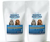 Kidney Restore Dog Treats (2 Pack) Restorative Dog Treats for Kidney, Low Protein Dog Treats for Any Kidney Diet Dog Food, Special Renal Treats for Supporting Kidney Health