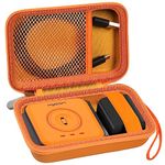 Travel Case for UCOMX for Nano/for Rtops/for Hicober/for Iseyyox 3 in 1 Wireless Charger, Foldable Magnetic Charging Station Storage Holder Bag for Fast Charge Pad Cable, Adapter, Orange-Box Only