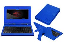 Acm Keyboard Case Compatible with Nubia Red Magic Gaming Phone Mobile Flip Cover Stand Plug & Play Device for Study & Gaming Blue