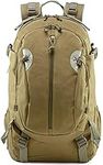 Tactical Motorcycle Backpack For Men Military 30L EDC Travel Hiking Rucksack Bug Out Bag Assault Pack (Khaki)