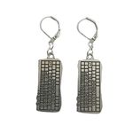 3D Miniature Keyboard Charm Earrings Gamer Punk Jewelry Geeky Ear Clip for Man Woman