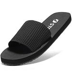 STQ Memory Foam Slides for Women Fl