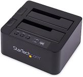 StarTech.com Dual Bay Hard Drive Duplicator, Standalone USB 3.0 (5 Gbps) / eSATA to 2.5/3.5" SATA III HDD/SSD Cloner/Copier, Hard Drive Docking Station, Hard Disk Cloner (SDOCK2U33RE)