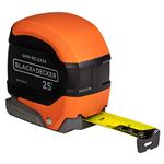 Black+Decker Tape Measure, Grip Release, Autolock & Self Lock, 25-Foot (BDHT36725AP)