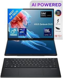 ASUS Zenbook Duo OLED (2024), 14" (35.56cm) FHD OLED Touch Display, Intel Core Ultra 9 185H, Built-in AI, Dual Screen Laptop (32GB/1TB SSD/Intel Arc Graphics/Win11/Gray/1.65 Kg), UX8406MA-QL961WS