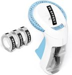 Embossed Label Maker Machine with Tapes, 3D Label Maker Vintage, Retro Embosser Label Maker Machine with 3Rolls Embossing Tapes, Old School Embossing Labeler for Home Kitchen Office and DIY, Blue