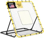 SKLZ Fielding Trainer - Baseball & Softball Pitch-Back Rebound Net - Ground, Line Drive & Fly Ball Return Settings - 4 x 4.5-Foot Steel Frame, UV & Weather Resistant Bungee Net, Easy-Fold Design