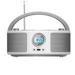 CD Radio Portable CD Player Boombox with Bluetooth,FM Radio,USB MP3 Playback,3.5mm AUX Headphone Jack and USB Input, CD-MP3/CD-R/CD-RW Compatible(WTB791)