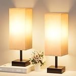 Small Table Lamps Set of 2 - Beige,