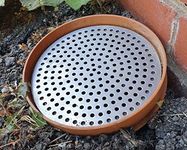 Simply Hardware® Round/Circular Drain Guard/Swirl Cover - 4 Inch up to 9 Inch Stainless Steel - Keep Drains Clear from Leaves & Debris - 200mm Diameter - 91 Drainage Holes