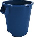 SPARTA Bronco Waste Container Trash Container, Round Trash Bin for Disposal, 10 Gallons, Blue