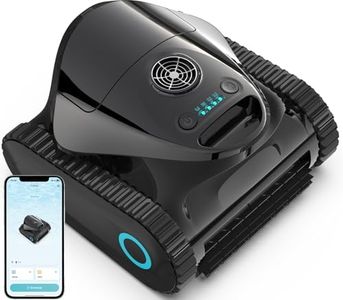 C1 Cordless Robotic Pool Cleaner with Wall Climbing & Waterline Cleaning, Long Runtime, Dual Layers, Automatic Pool Vacuum with APP, Multi Cleaning Modes and Paths, Fast Charging, Obsidian