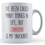 Father Fox - Been Called Many Things Grandad is Favourite - Grandpa Gift Mug from Grandchildren, Ceramic, 11fl.oz.