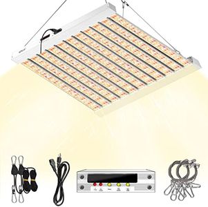 SZHLUX 500W LED Grow Light 4x4/5x5ft with Timer and Temp Control, Full Spectrum Grow Lamp with 1056 Diodes,Indoor Plants for Seedling Veg and Bloom Grow Light