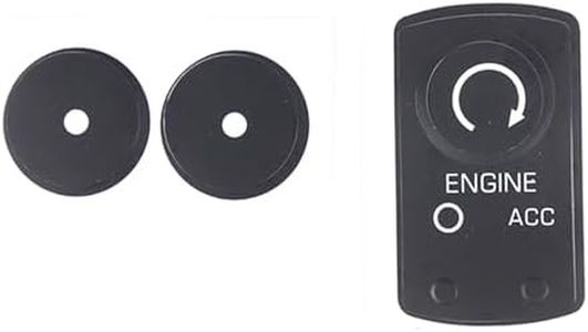 Button Stickers Repair Kit for Chevy Corvette C6 Accessories 2005-2013, Central Control Engine Stop Start Button Sticker, Ignition Start Button Repair Decals Stickers Set Decorative Accessories, PVC