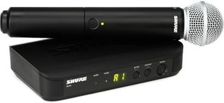 Shure BLX24/SM58 Wireless Microphone System - 14-Hour Battery Life, 300 ft Range, UHF | Includes SM58 Handheld Vocal Mic, Single Channel Receiver | H10 Band (BLX24/SM58-H10)