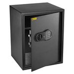 Homesafe HV50E Electronic Safe, Security Box 50x35x35cm (HxWxD) for Home, Office, Hotel Business, Cash Money, Document, Jewelry, Storage 56L, Carbon Satin Black