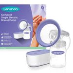 Lansinoh - Compact Single Electric Breast Pump - Mains or Micro-USB Operated